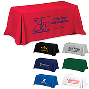 "Preakness Six" 3-Sided Economy Table Cover & Throws (Spot Colour Print) / Fits 6 ft Table